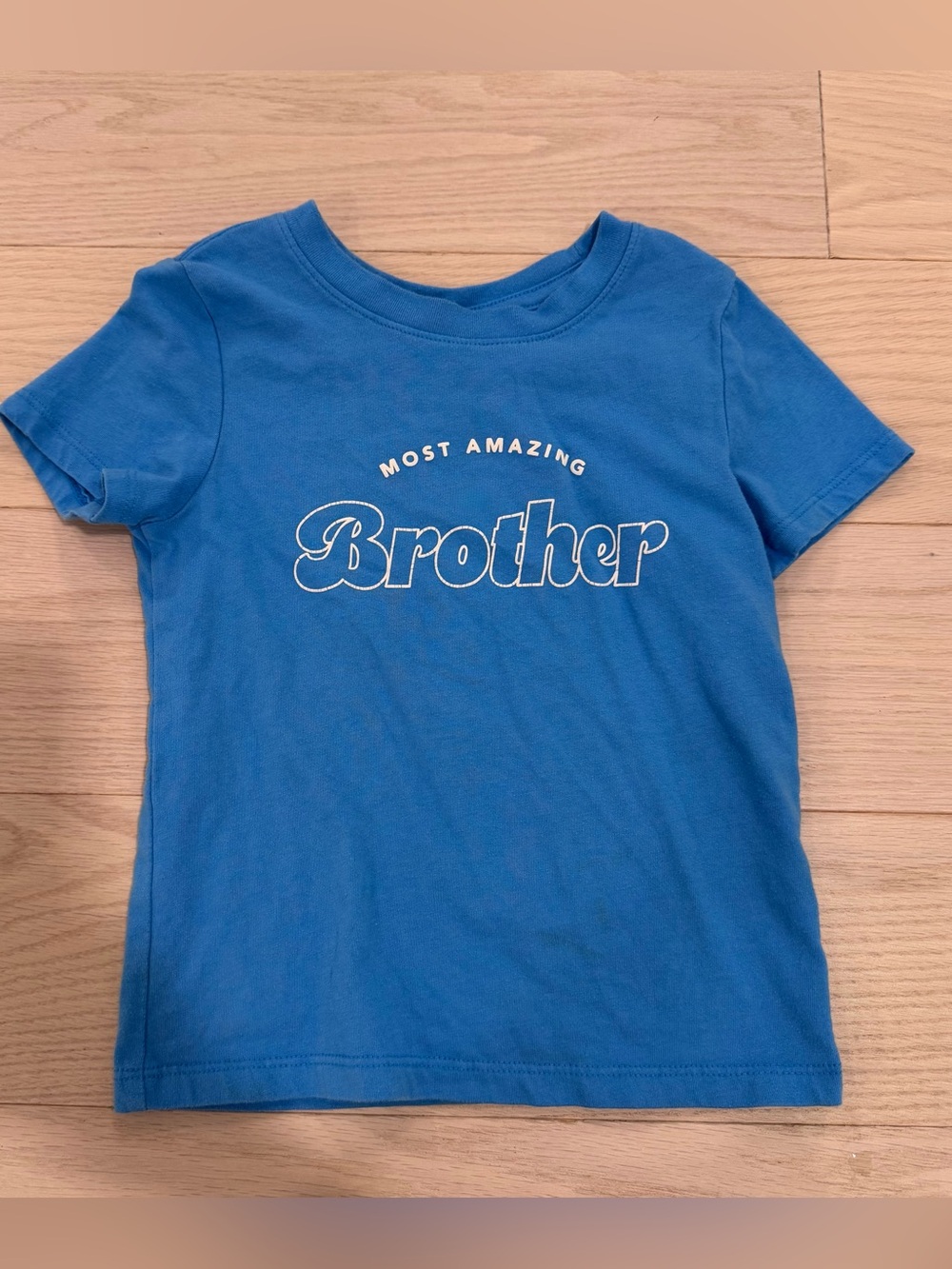 Cat & Jack Blue "Most Amazing Brother" Short Sleeve Tee